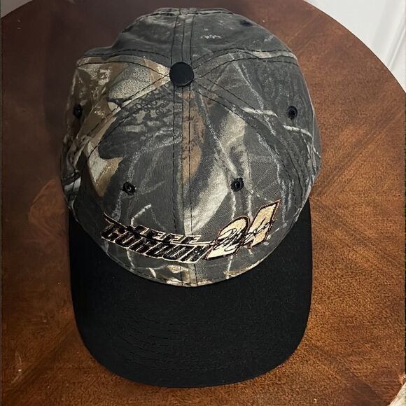 🔥🔥Vintage NASCAR JEFF GORDON #24 Camo Chase Authentics Snapback Hat - No Flaws - Picture 5 of 10